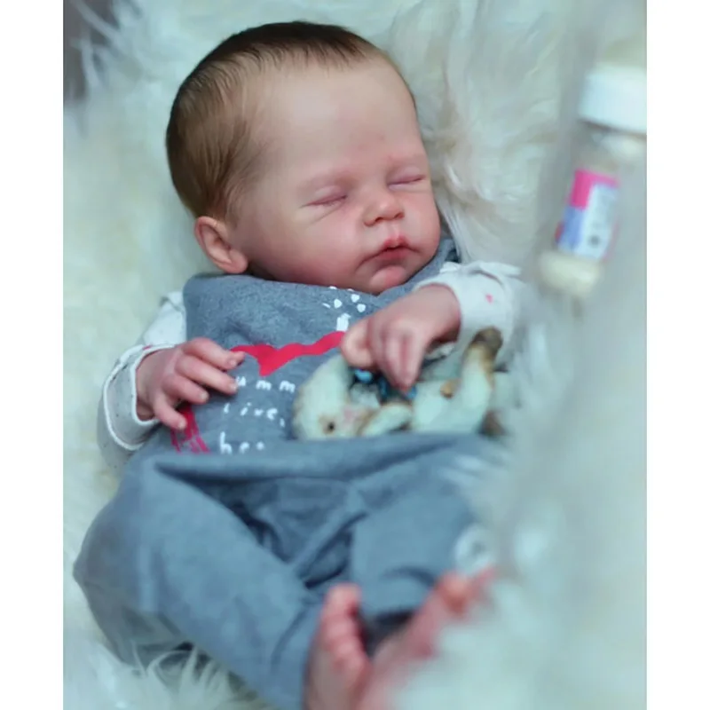 Unfinished Unpainted DIY Reborn Doll Kit Alix  21inch DIY Doll Parts with Cloth Body