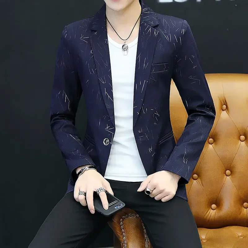 Business Jacket For Men Dress Jackets Coats Single Breasted Man Suits And Blazers White Fashion 2024 Vintage Premium New