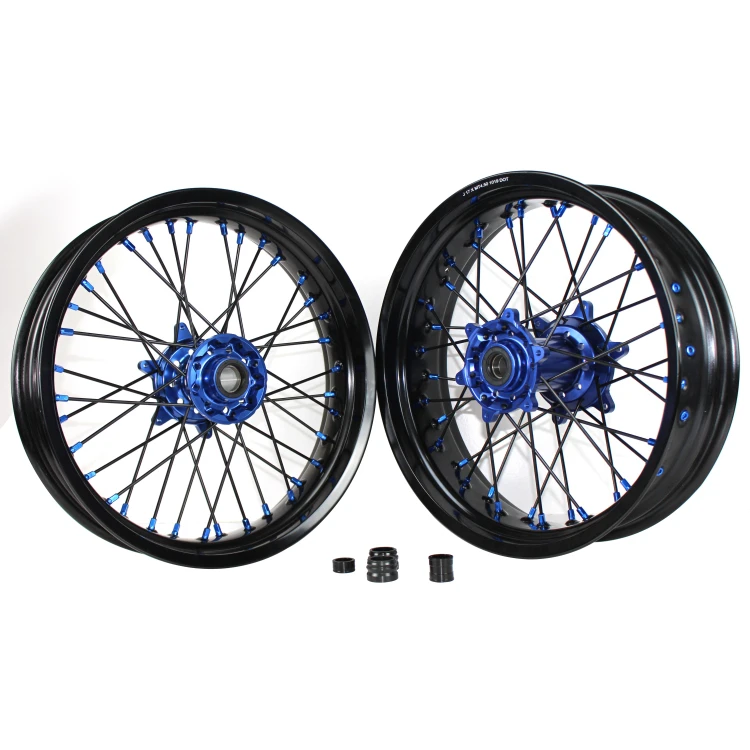 Factory motorcycle wheels supermoto FS 450 TE300 FE250  Dirt bike 17 Inch cerchi motard