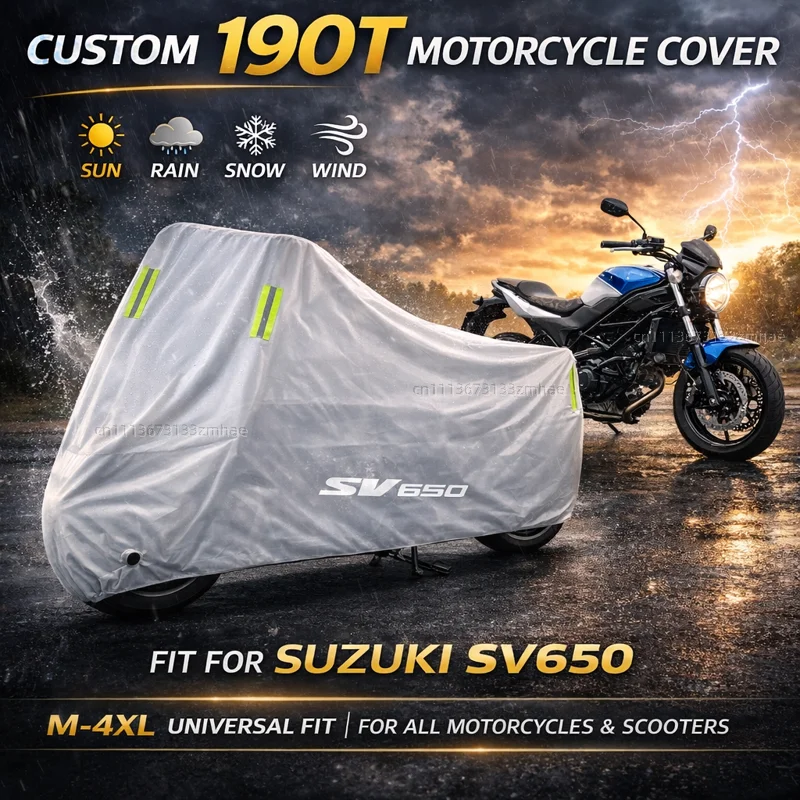 

For SUZUKI SV650 sv 650 Motorcycle Cover Waterproof Heavy Duty Outdoor Rain Dust Sun Protector