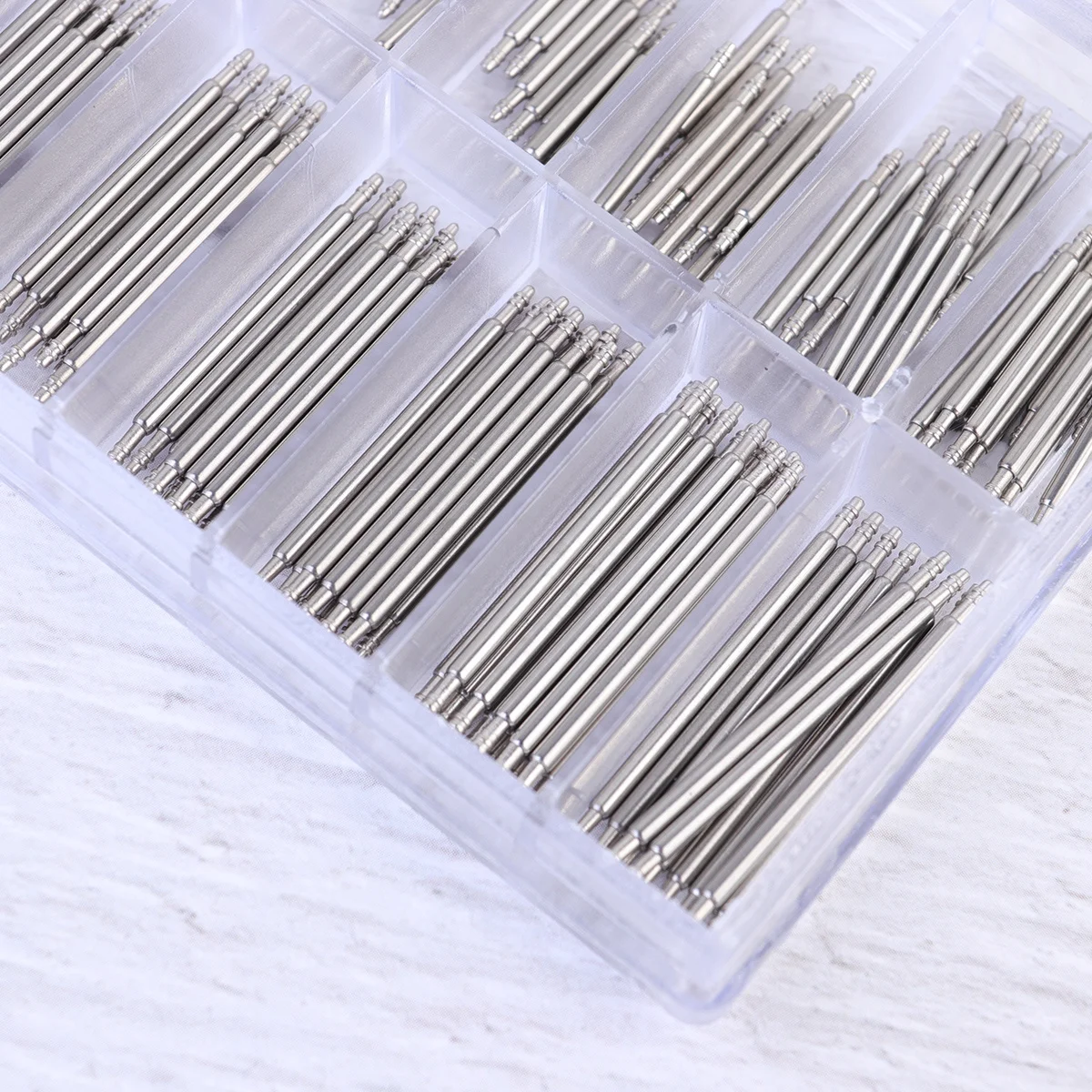 

180Pcs Professional Watch Band Remover Tool Rugged Metal Construction for Smooth Spring Bar Fitting 8Mm-25Mm Silver DIY Repair