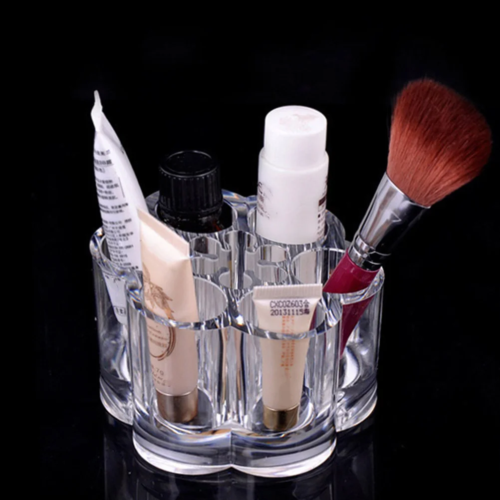 1pc Acrylic Transparent Storage Box Durable Eco Friendly Case ganizer For Eyebrow Pencil Makeup Brush Pen Holder