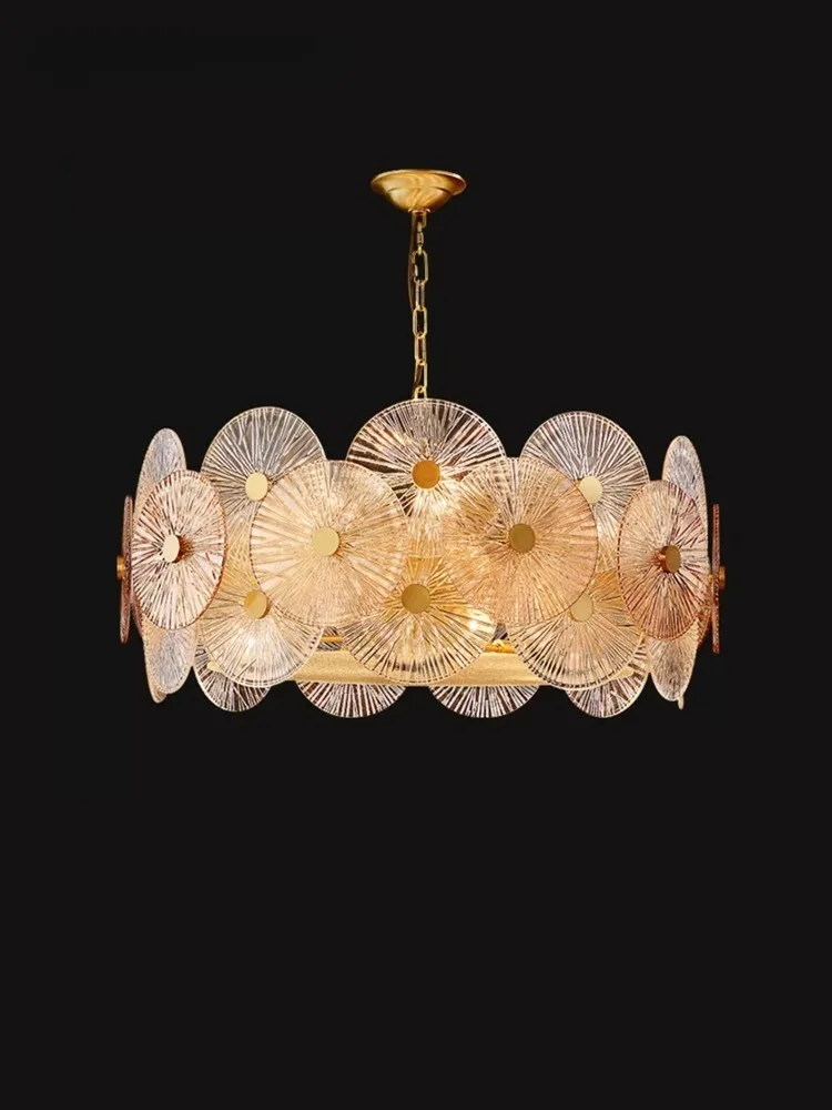 Moder Gold Crystal Glass Chandeliers Pendant lights for Dining Living Room Kitchen Island decor Hanging Lamp Suspension