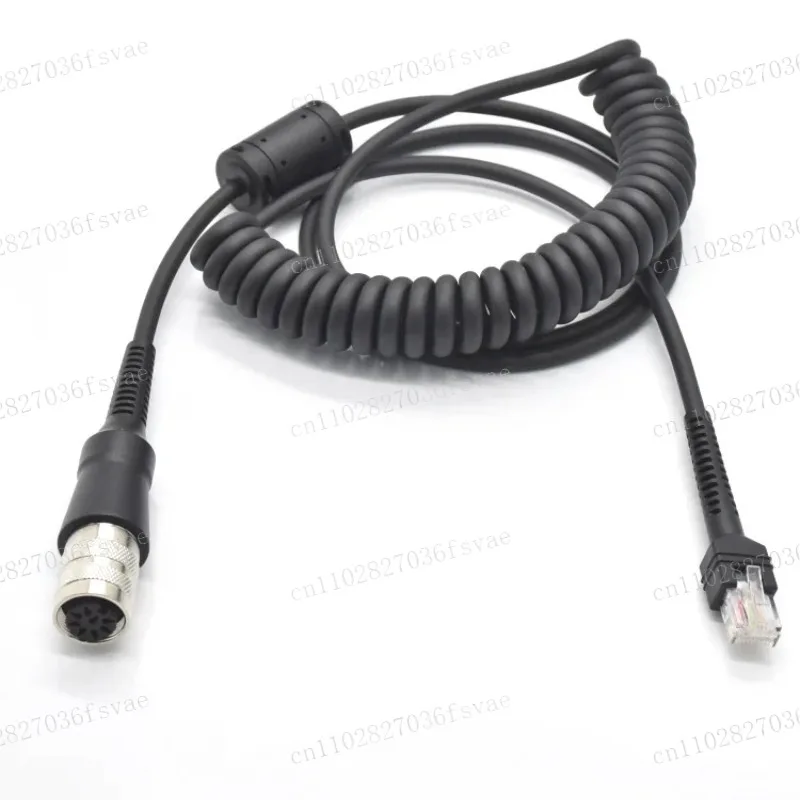 Handheld Code Scanning Gun Circular Connector C091D-8P Female Plug Forming To RJ45 Connector with Spring Wire