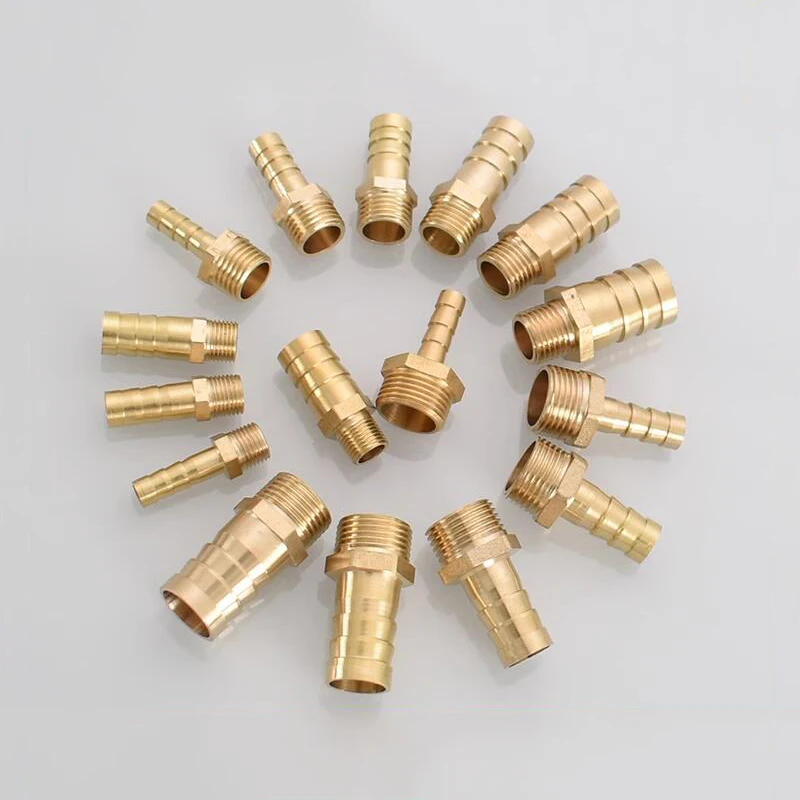 Messing Schlauchverschraubung – Metrisches Außengewinde M8–M18 Auf 4–12 Mm Schlauch (z.B. M12x1 Auf 6 Mm)