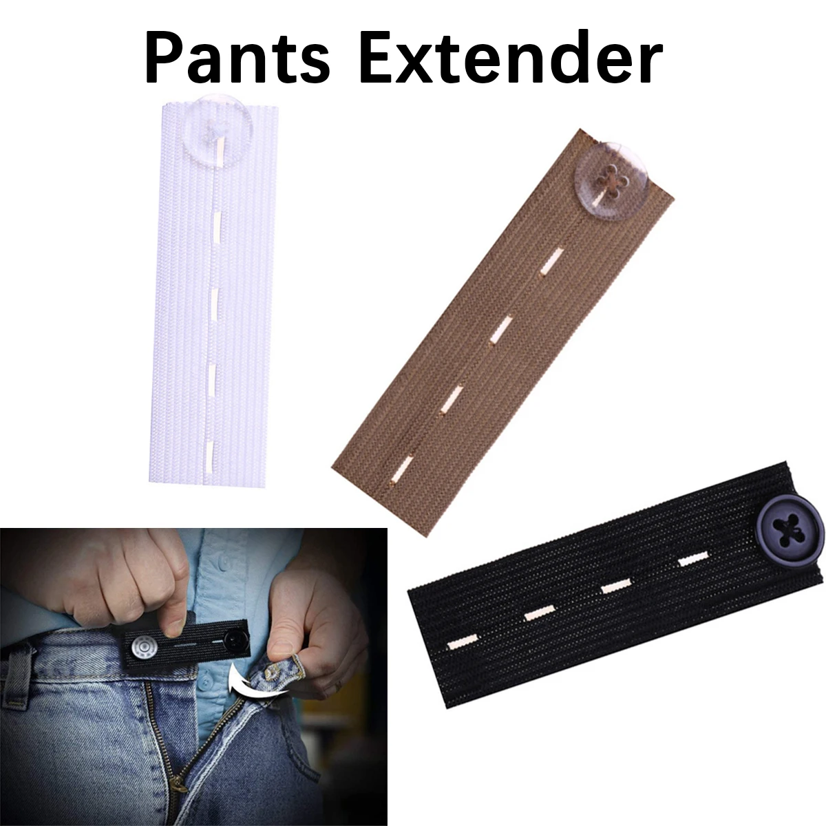 5pcs of pants extender buttons, multi-level Adjustment, unisex waist belt, for jeans skirts maternity use, DIY sewing supplies