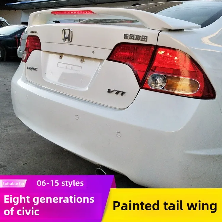 Suitable for the 06-11 Honda Civic eighth generation with light tail modification and fixed wing design