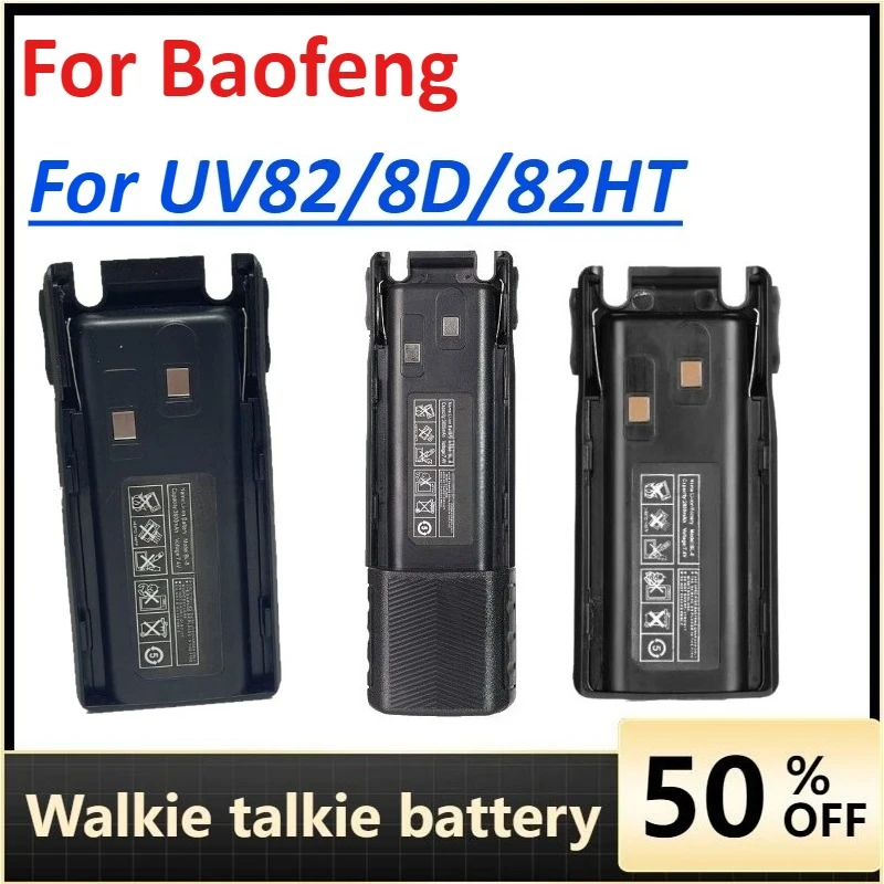 

UV-82 Li-ion Battery USB-C Type-C Charger 2800/3800mAh BL-8 for Baofeng UV-8D UV-82HP UV-8D UV-82WX UV89 Two Way Radio