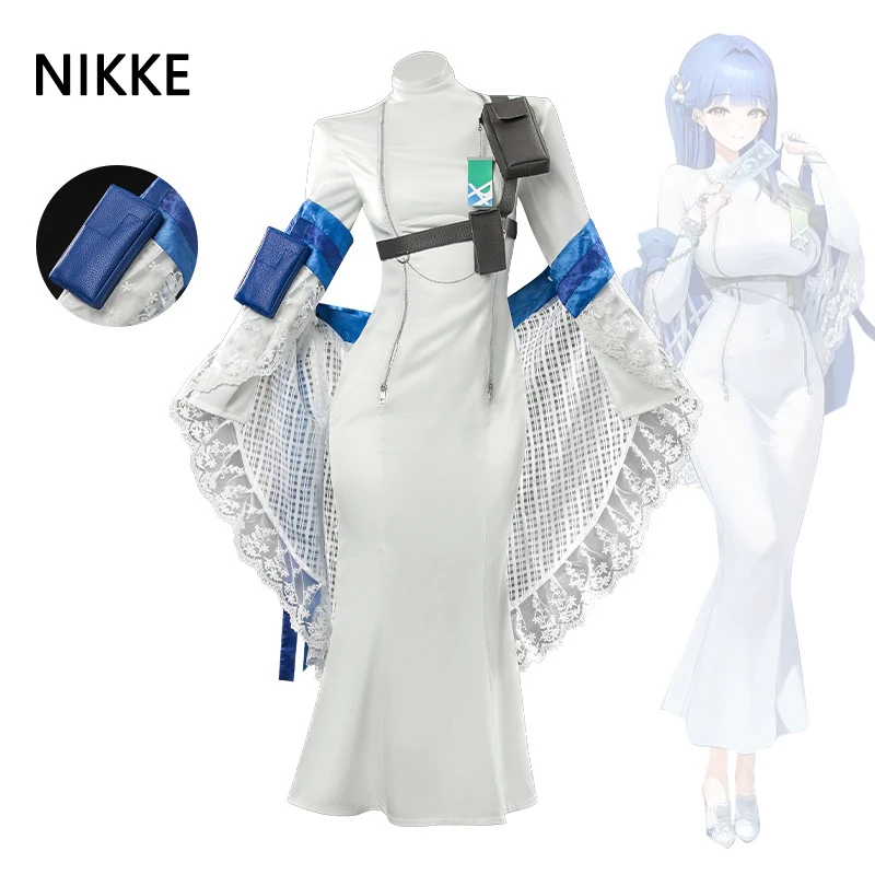 

Arcana Cosplay Costumes White Dresses Game Nikke Role Paly Outfit Halloween Carnival Party Dressesing For Women