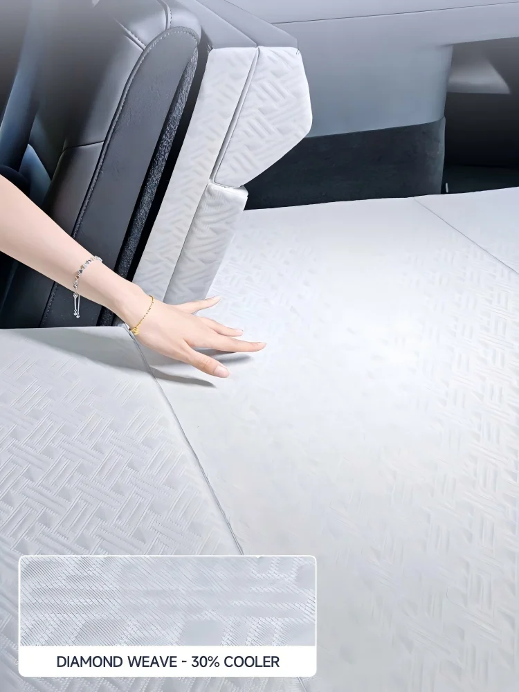 For Tesla Model Y 2019-2026 Compressible memory foam hidden mattress Compressible memory foam hidden mattress Car Travel Bed