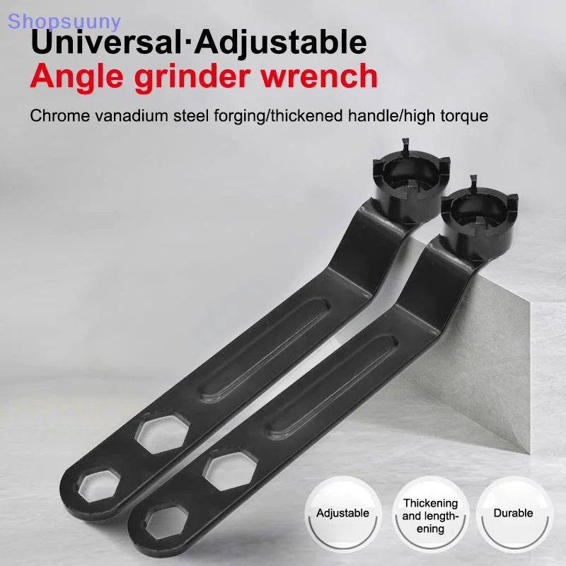[SU]Multifunction Wrench Angle Grinder Four Claw Thickened Disassembly Wrench Adjustment Tool For Grinding Wheel Machine Tool