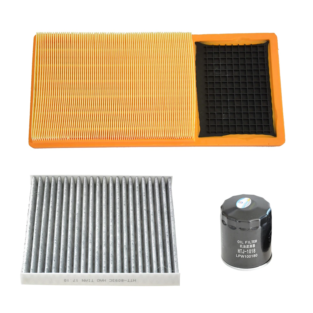 

3Pcs Cabin Air Oil Filter Set For MG MG3 1.3/1.5L 2011-2019 SW 1.5 L 2015-2017 Xross 2011-2013 30005099 LPW100180 8105005BALS150