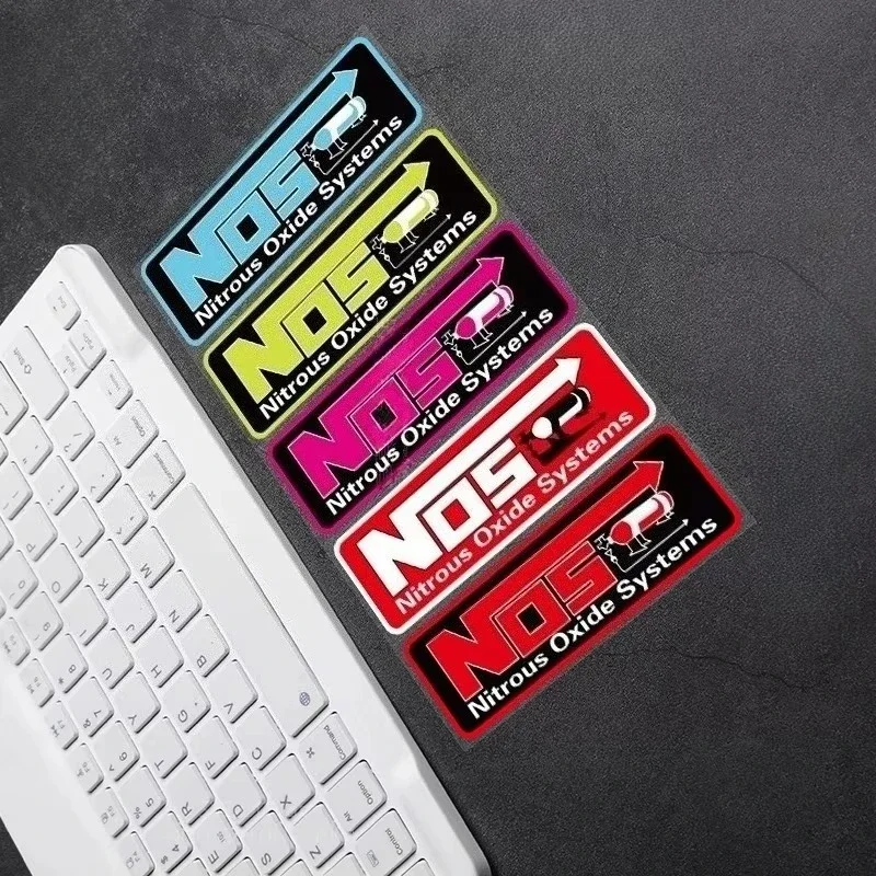 Nitrous Racing NOS Sticker Waterproof Vinyl Decal for Motorcycle Side Panel Front Fairing Car Electric Scooter Auto Decor