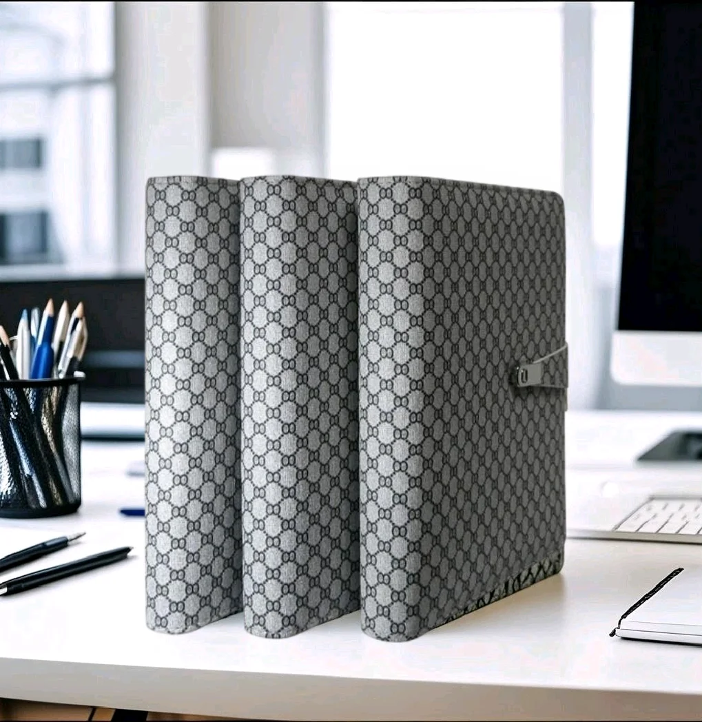 

Makeasy Refillable Folder Binder for 6 Holes A5 Prepunched Notebook Cover Planner Organizer Folder Cover Binder Folder A5