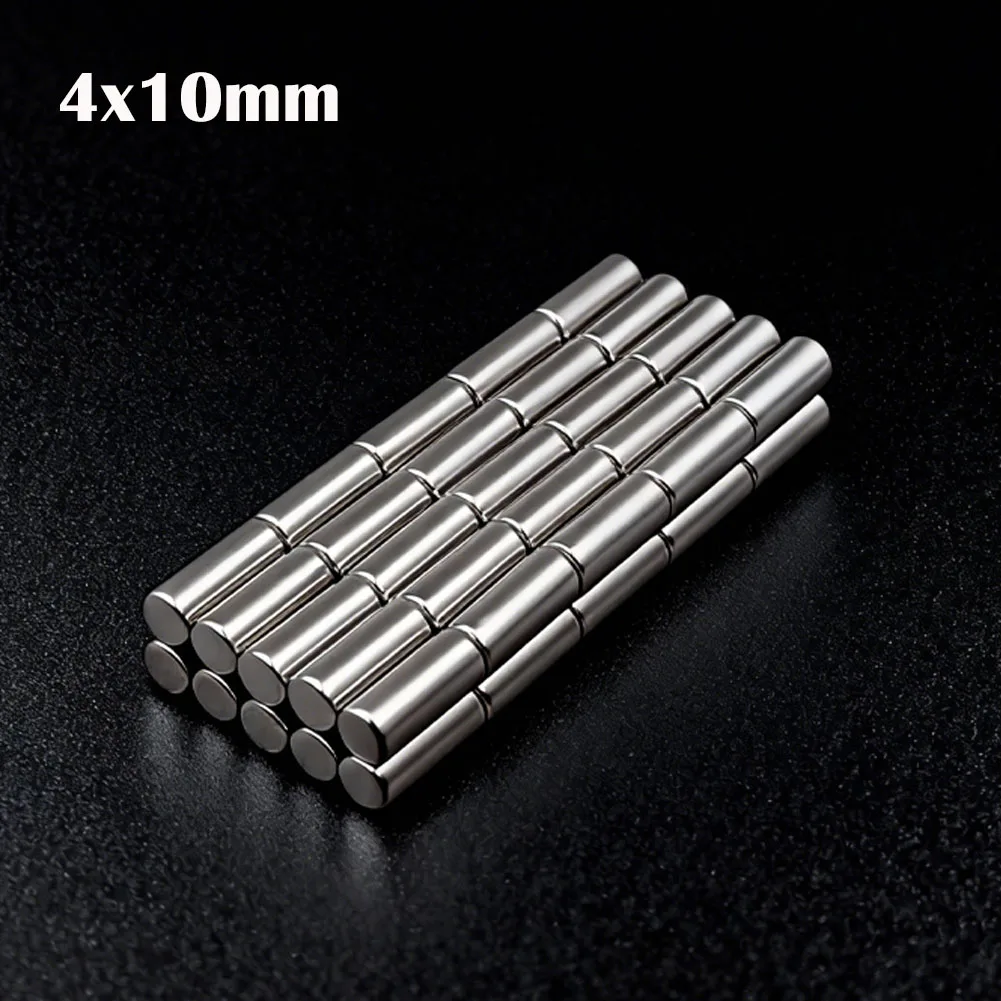 

10-200Pcs 4x10mm Super Powerful Round Magnet Neodymium Magnets N35 NdfeB Strong Magnet Permanent Magnetic Imanes Magnetic Sheet