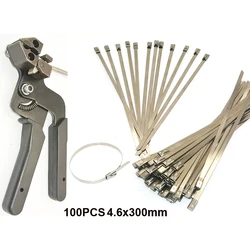 Stainless Steel Cable Tie Guns Fastening and Cutting Plier Zip Special for Stainless Cable Ties Fasten Tool and Cut up to 12mm