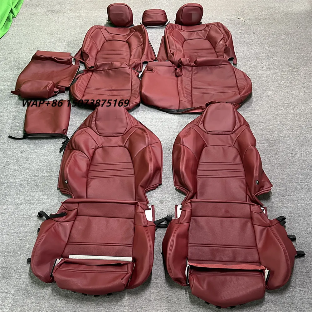 Full Set Luxury Leather Seat Cover Customized Colors Patterns and Logos for 957 958 9Y0 Panamera 970 971 Macan 911