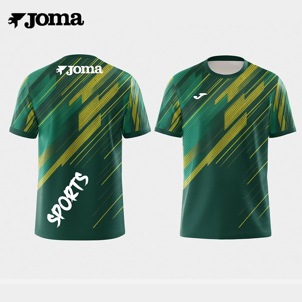 

JOMA- Men's 3D printed sportswear, outdoor fitness, running, cycling, fashionable, quick-drying, loose and breathable T-shirt