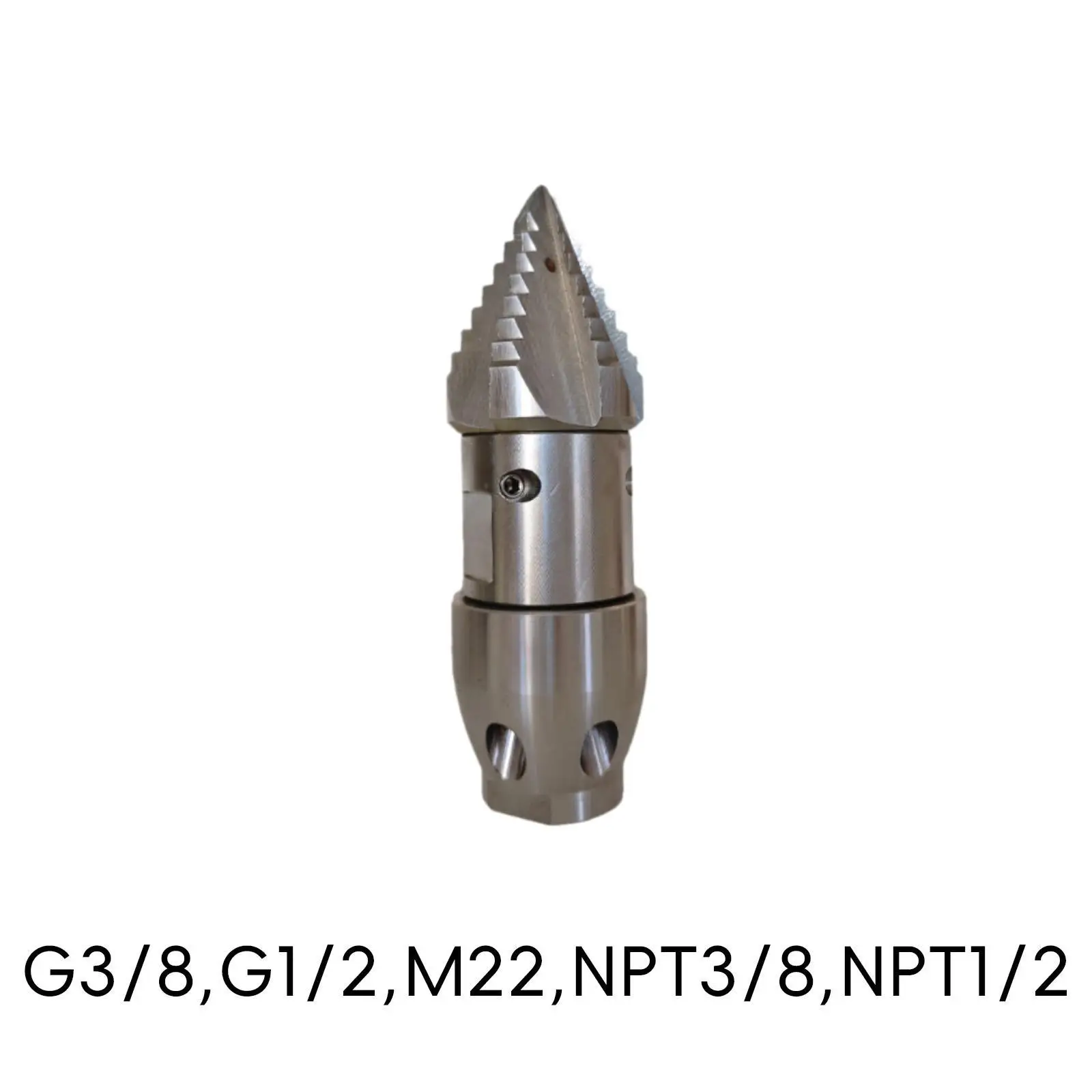 

Sewer Nozzle Pipeline Dredging Flow 70L Cleaning Nozzle Rotation Quick Connector Sewer Cleaning Accessories Sewer Jetter Nozzle