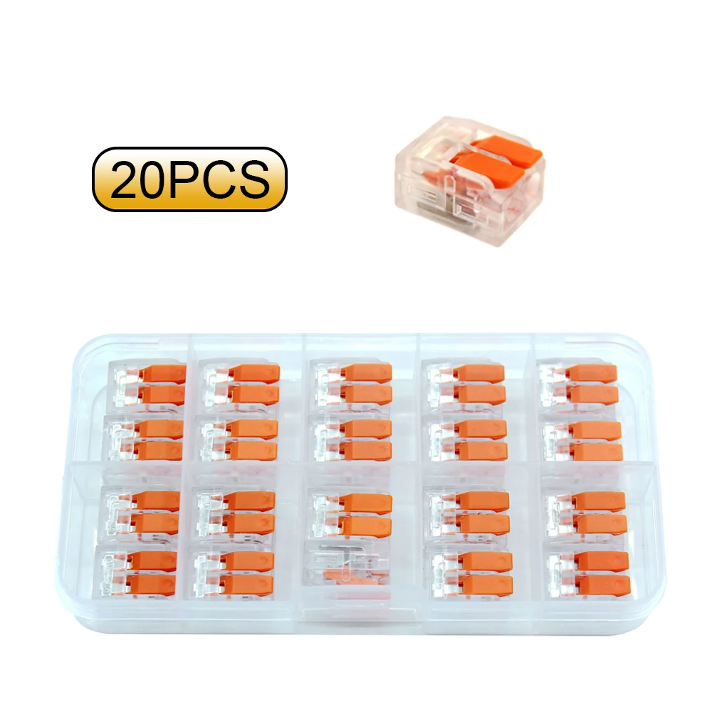 20/80 stücke Box Elektrische Hebel Draht Anschlüsse 2 Port 3 Port 5 Port Elektrische Kabel Klemme Mini Schnell Draht terminal Stecker