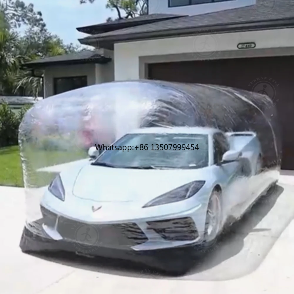 

Outdoor All Weather Protection Durable Inflatable Car Bubble Cover Dustproof Transparent Car Cover Tent for Commercial