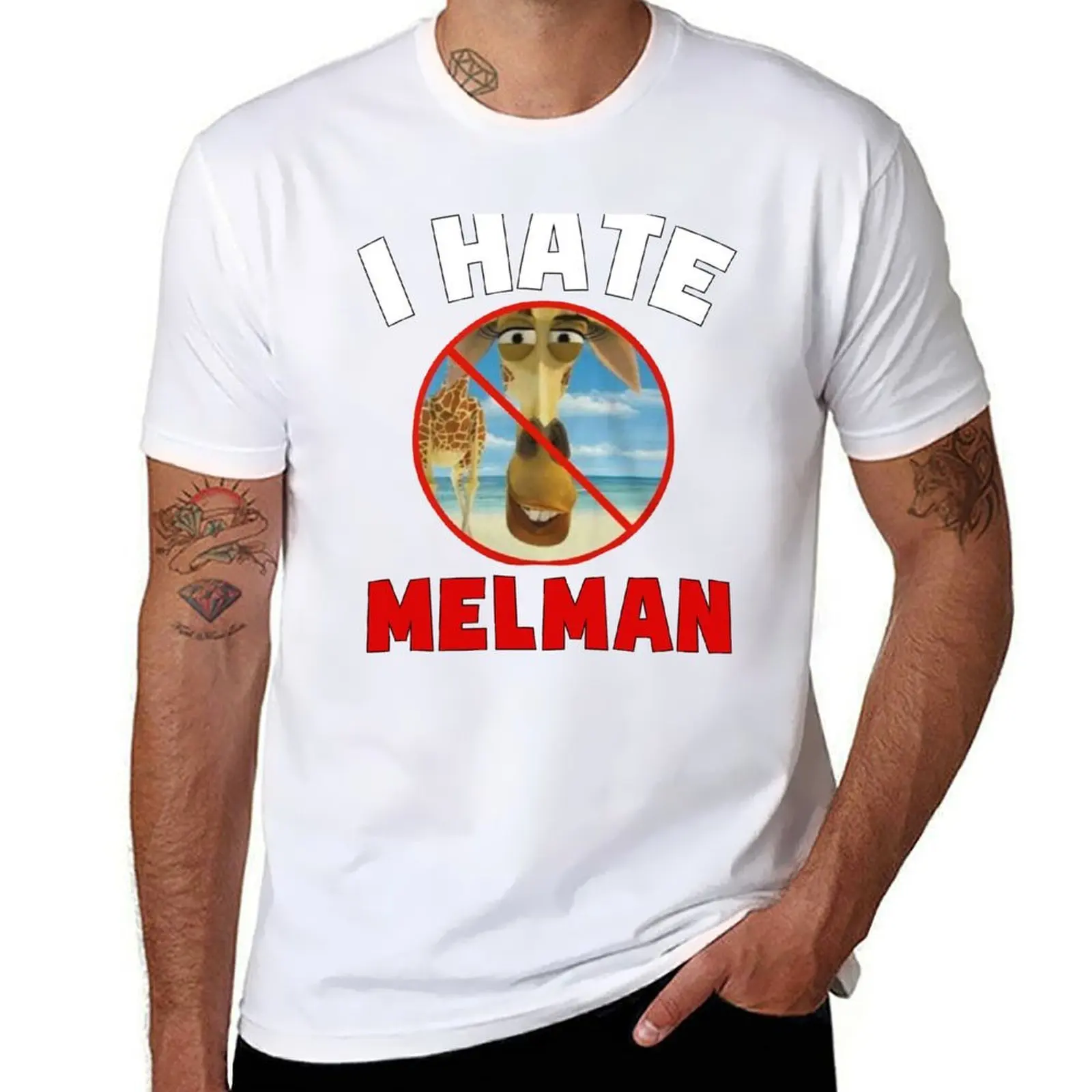 

I Hate Melman T-Shirt cotton t shirts man 100% man t shirt heavy cotton man t shirts for men casual T-shirt