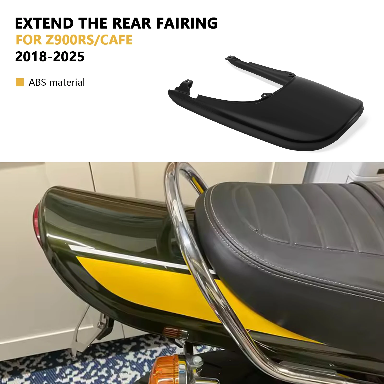 

Z900RS Обтекатель заднего сиденья мотоцикла 2025 года, чехол на пассажирское сиденье, длинный капот с утиным хвостом для Z900 RS SE Cafe 2018-2025