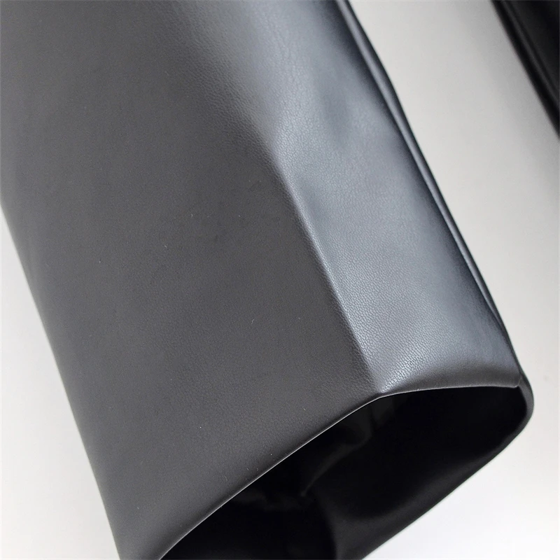 KEYANKETIAN Autunno Nuove Donne Abbigliamento Un Bottone Flip Pocket Slim Fit Nero Ecopelle Vestito Delle Donne Cappotto Top PU Giacca