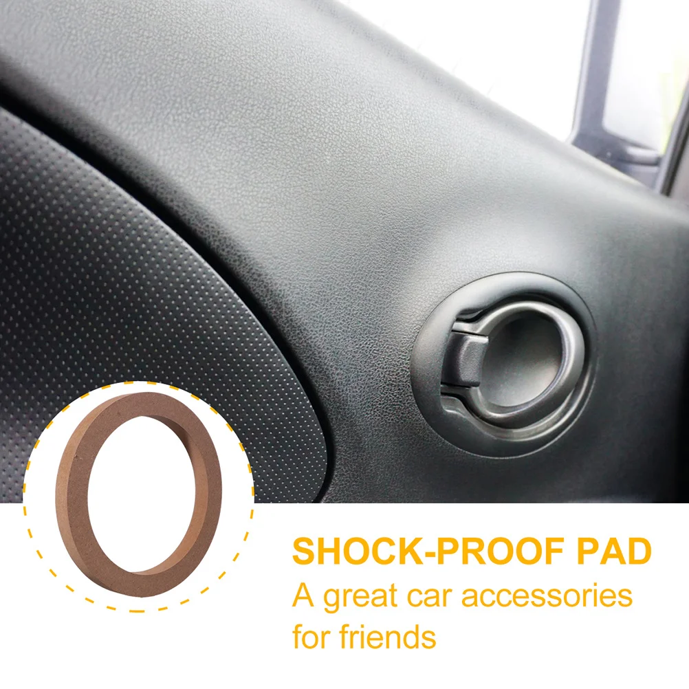 

2Pairs Car Speaker Spacers Shockproof Pads Speaker Adapter Ring Fast Mounting Depth Ring Car Door Panel Vibration Reducer Sound