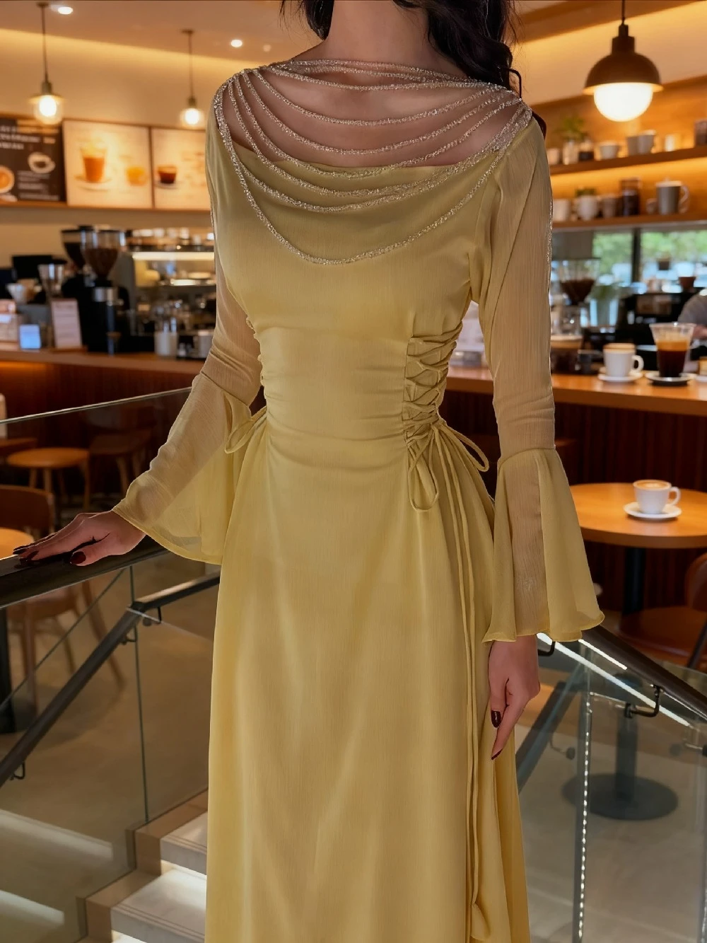 ชุดเดรสงานเลี้ยงวันอีดสำหรับผู้หญิง อาบายะ มุสลิม จาลาบียะ รอมฎอน สร้อยคอ ผ้าพันตัว เวสติโดส ลาร์กอส ชุดเดรสยาว อาหรับ เสื้อคลุมยาว โมร็อกโก ดูไบ คาฟตัน