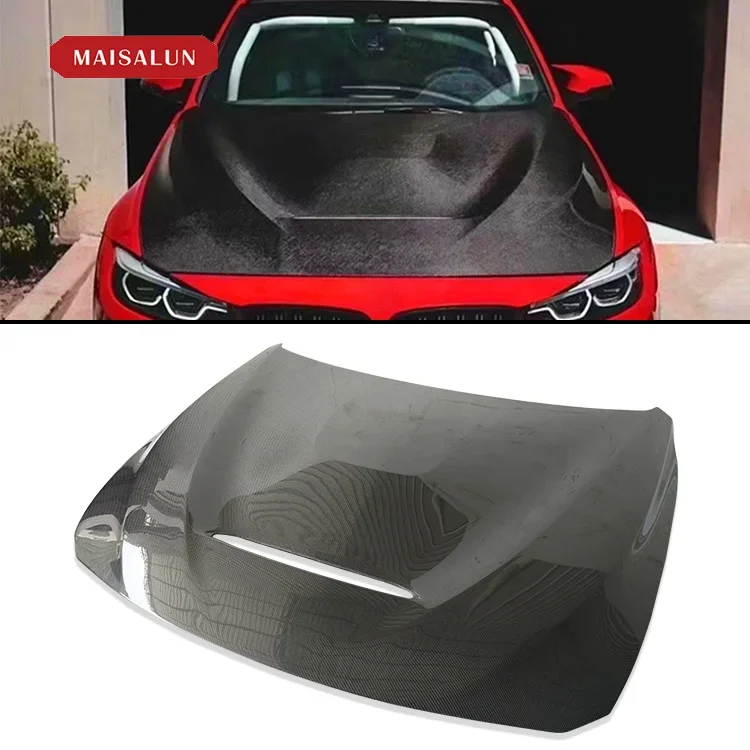 Iron Bonnet GTS CS style engine hoods for BMW 3 4 series M3 M4 F30 F35 F32 F80 F82 car bumper body kit car hood