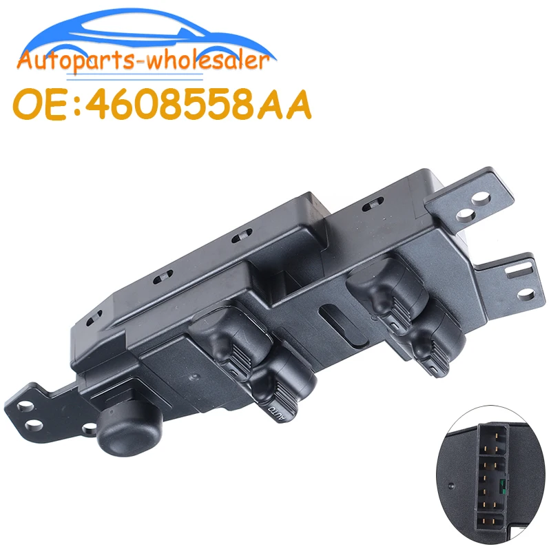 Piezas de automóvil para coche, interruptor de ventanilla principal eléctrico delantero izquierdo 4608558AA DS1181 para Dodge Stratus Intrepid Chrysler Sebring