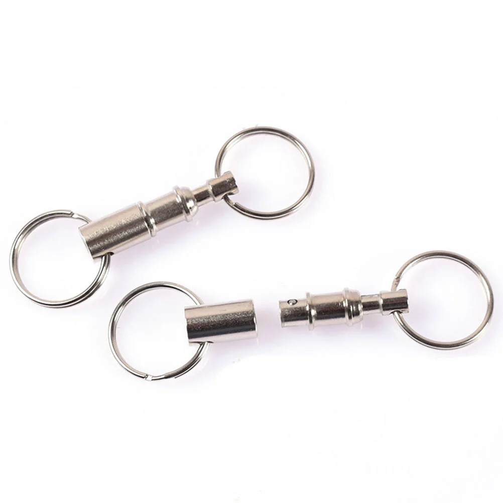 5 Pcs Gift Keyrings Detachable Key Rings For Car Keys Pendant Magnetic Iron Hanging Key Rings For Car