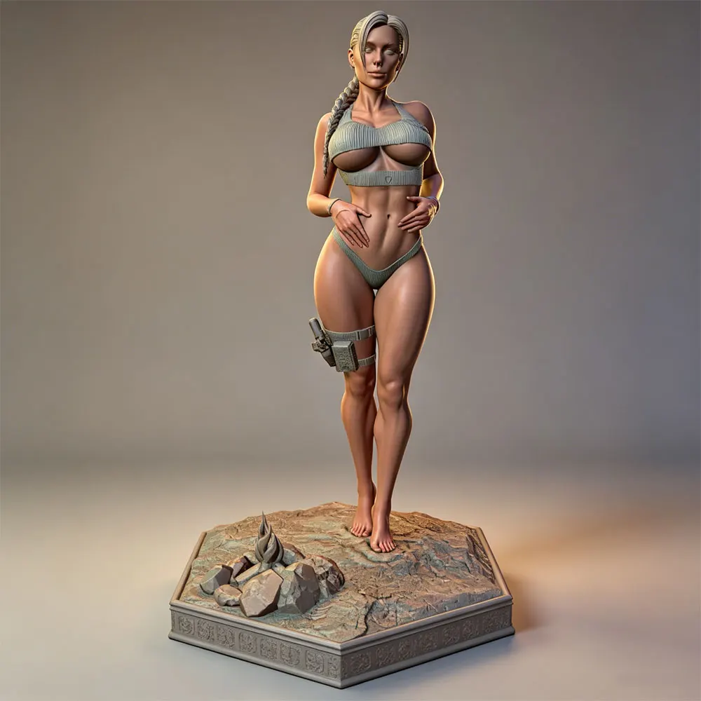 1/24/12/6 Sexy Figurine，Attractive young girl resin model kit GK miniature 3D printed gray model doll DIY doll model Uncolored