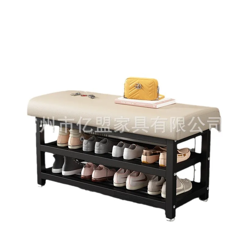 

shoe changing stool seated shoe cabinet, home entrance bench, clothing store light luxury and high-end sense