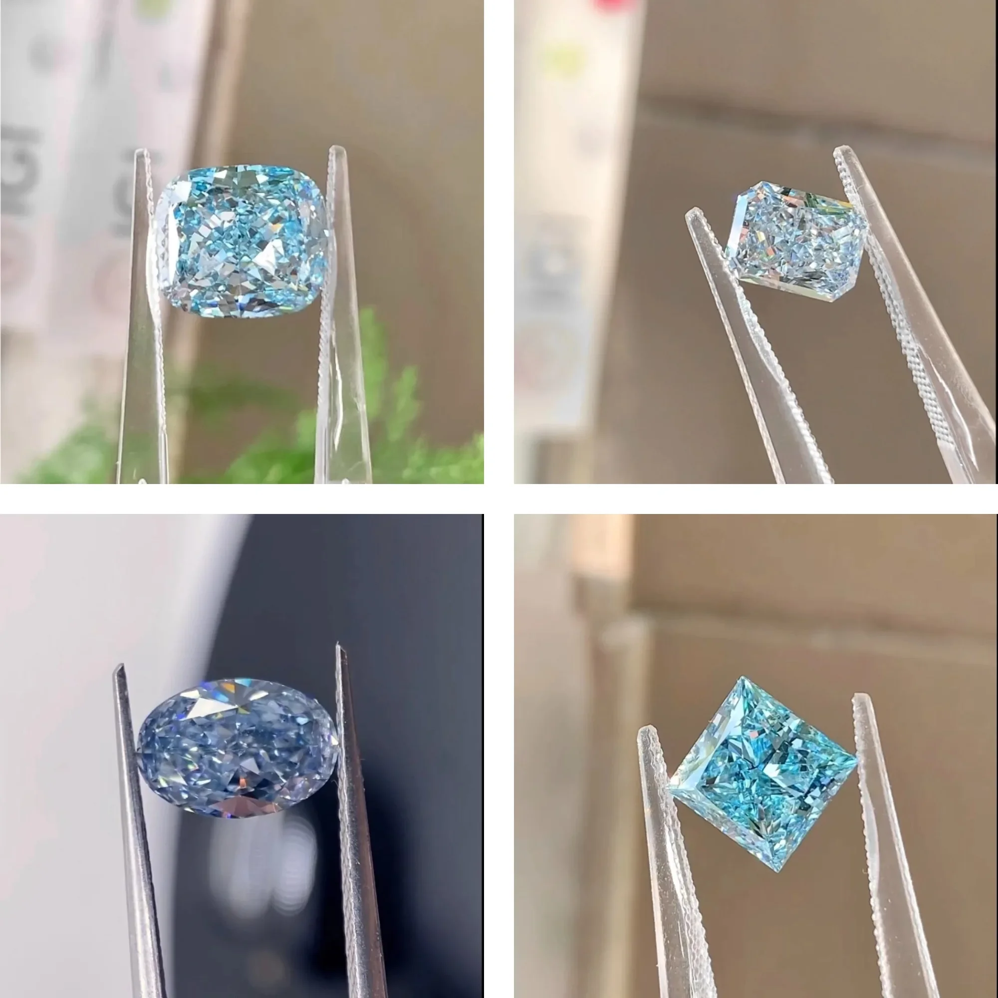 NASIA Jewelry Fancy Blue Colored Diamond with IGI Certificate Color Lab Grown Diamonds Wholesale Wedding Gift 2026
