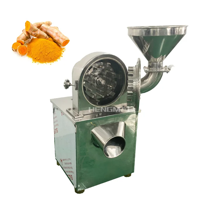 Dry ginger turmeric powder crushing grinder turmeric grinding machine