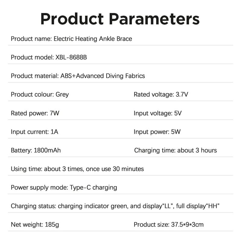 A74G-مدلك كاحل القدم الكهربائية مع الحرارة والاهتزاز لوحة التدفئة اللاسلكية الكاحل التفاف للرياضة الانتعاش حزام دعامة دافئة
