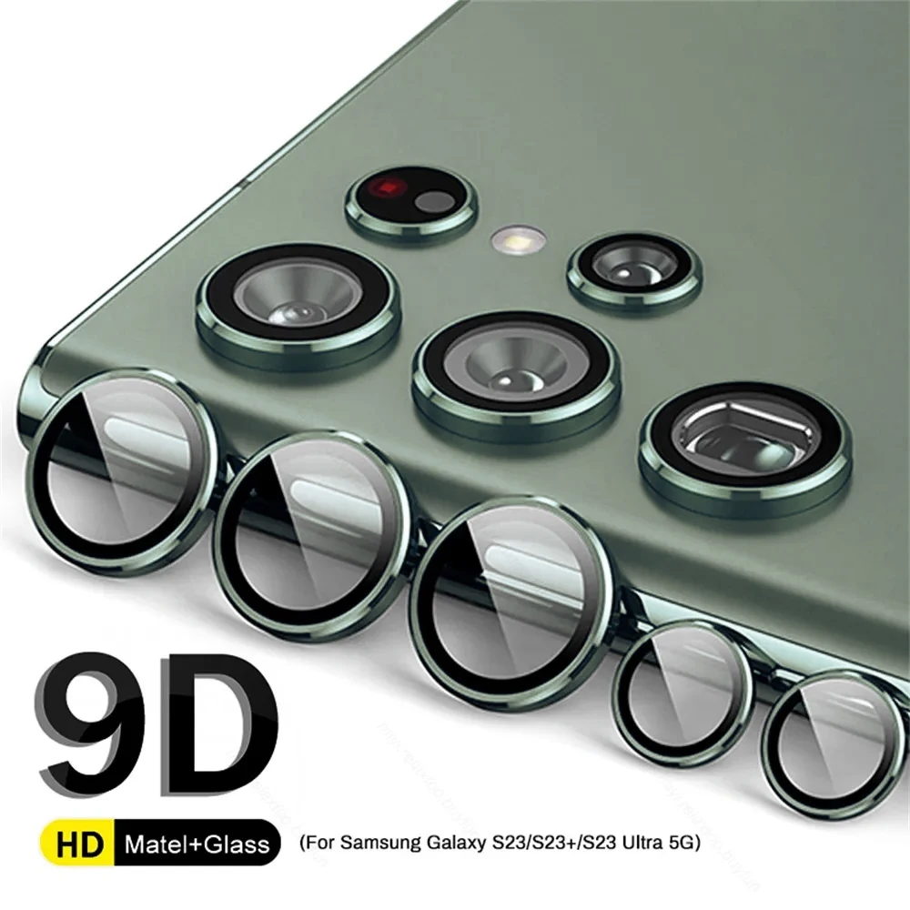 Camera Lens Protector Glass for Samsung S23 S24 Plus Ultra Full Cover Lens Metal Protector Ring for Galaxy  Camera Film