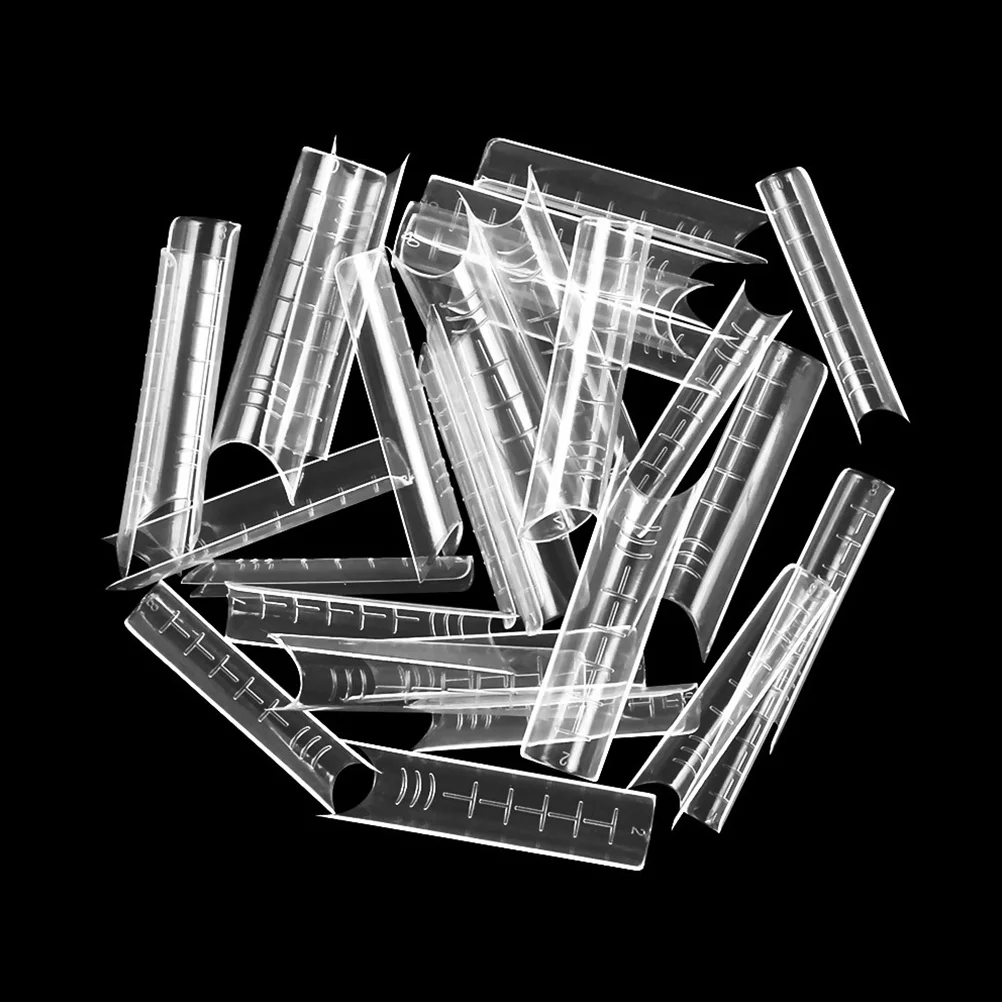 

120Pcs Long Clear Nail Tips Press on Lengthened Fake Nails Full Nail Cover Durable Artificial Fingernails Press on Nails