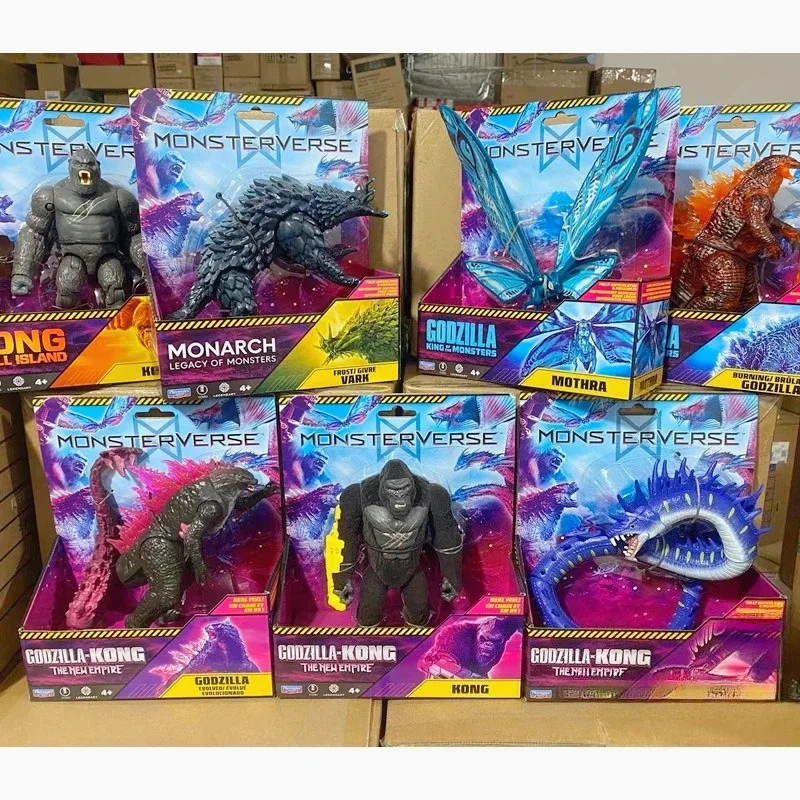 Playmates Anime Godzilla Vs Kong Action Figures Gojira Monsterverse New Empire Collection Ornaments Model Toy  Birthday Gifts - view 6
