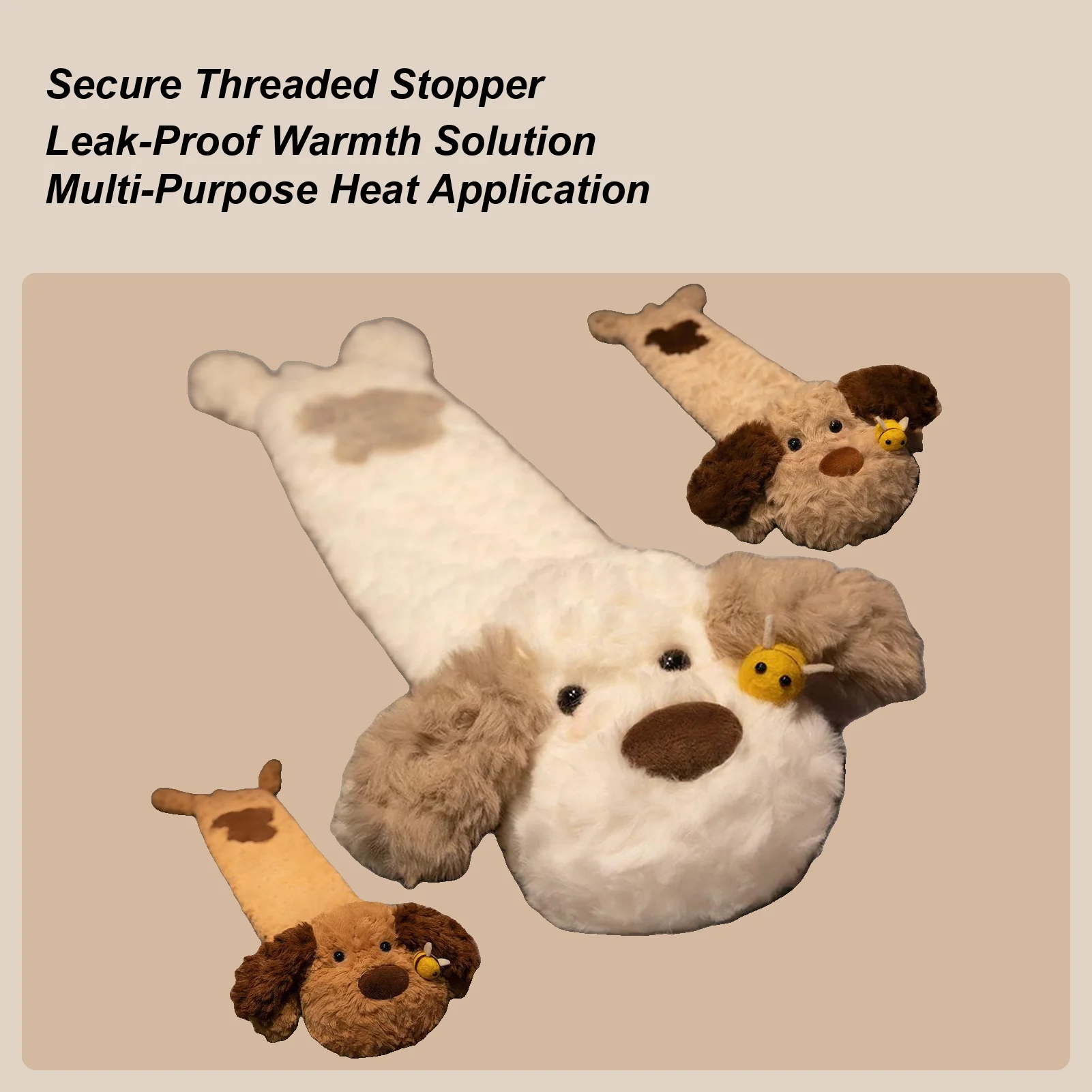 

Резиновая бутылка для горячей воды 29,5 дюймов, резиновая длинная теплая мягкая бутылка для собак-пчел, зимние принадлежности, бутылка для горячей воды для домашних офисов, школы, на открытом воздухе