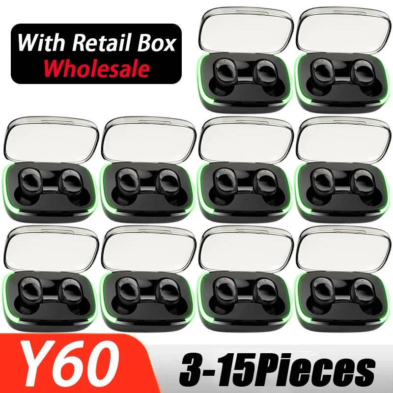 Y60 Bluetooth Earphones Smart Headphones Wireless Headset HiFi Earbuds Wholesale V5.3 TWS Suit Bluetooth Watch Phone PK M88 Plus