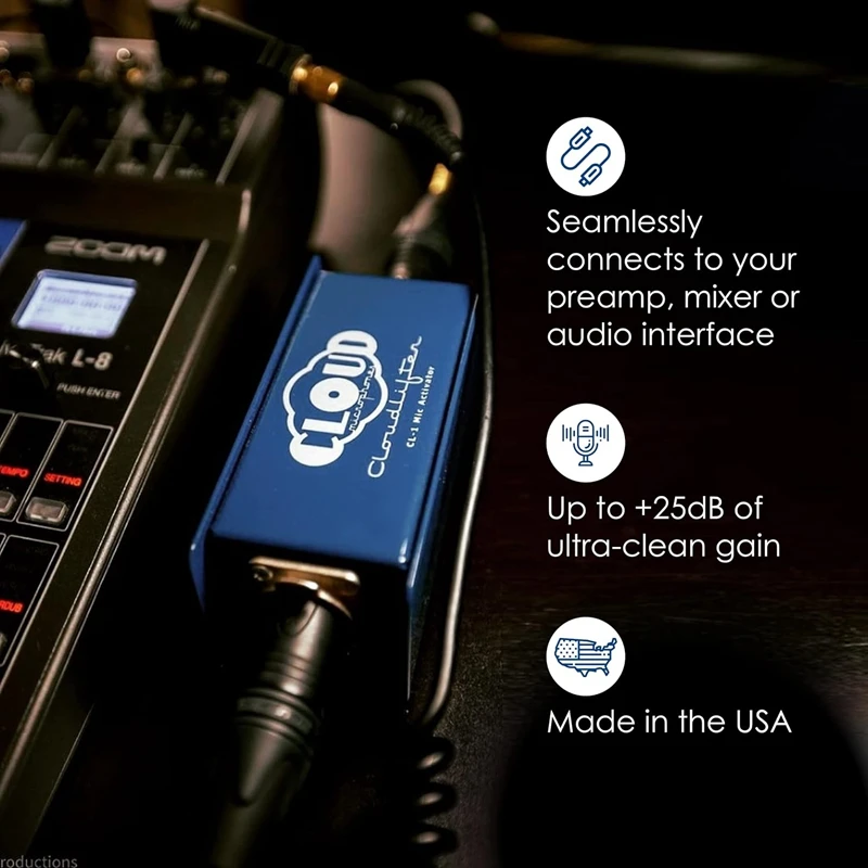 

A46T Cloud Microphones - Cloudlifter CL-1 Microphone Activator - Ultra-Clean Microphone Preamp Gain