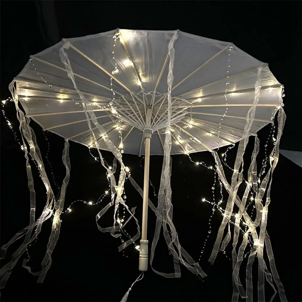 اليدوية LED الصينية اليابان الغزل مظلة متعددة الأنماط قطر 70/82 سنتيمتر تأثيري العتيقة الرقص مظلة التصوير الدعائم #2