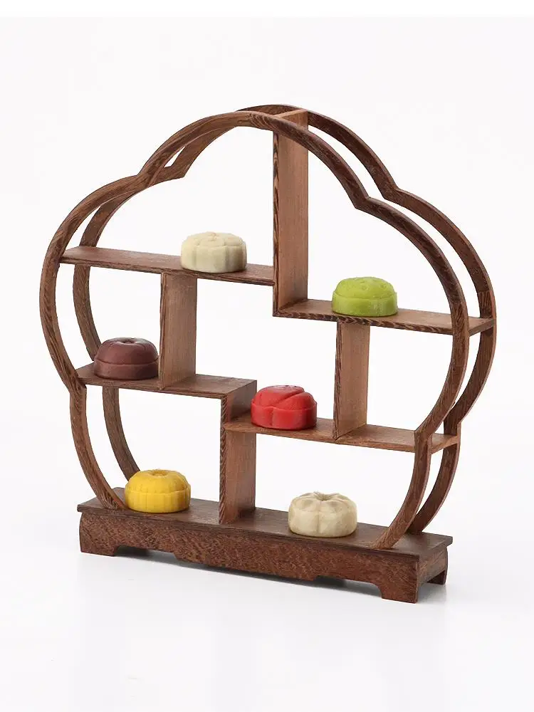 

Vintage Mini Tables and Chairs, Dessert Plates, Sushi Wedding Dim Sum Display Shelves, Wooden Tableware, Storage Shelves