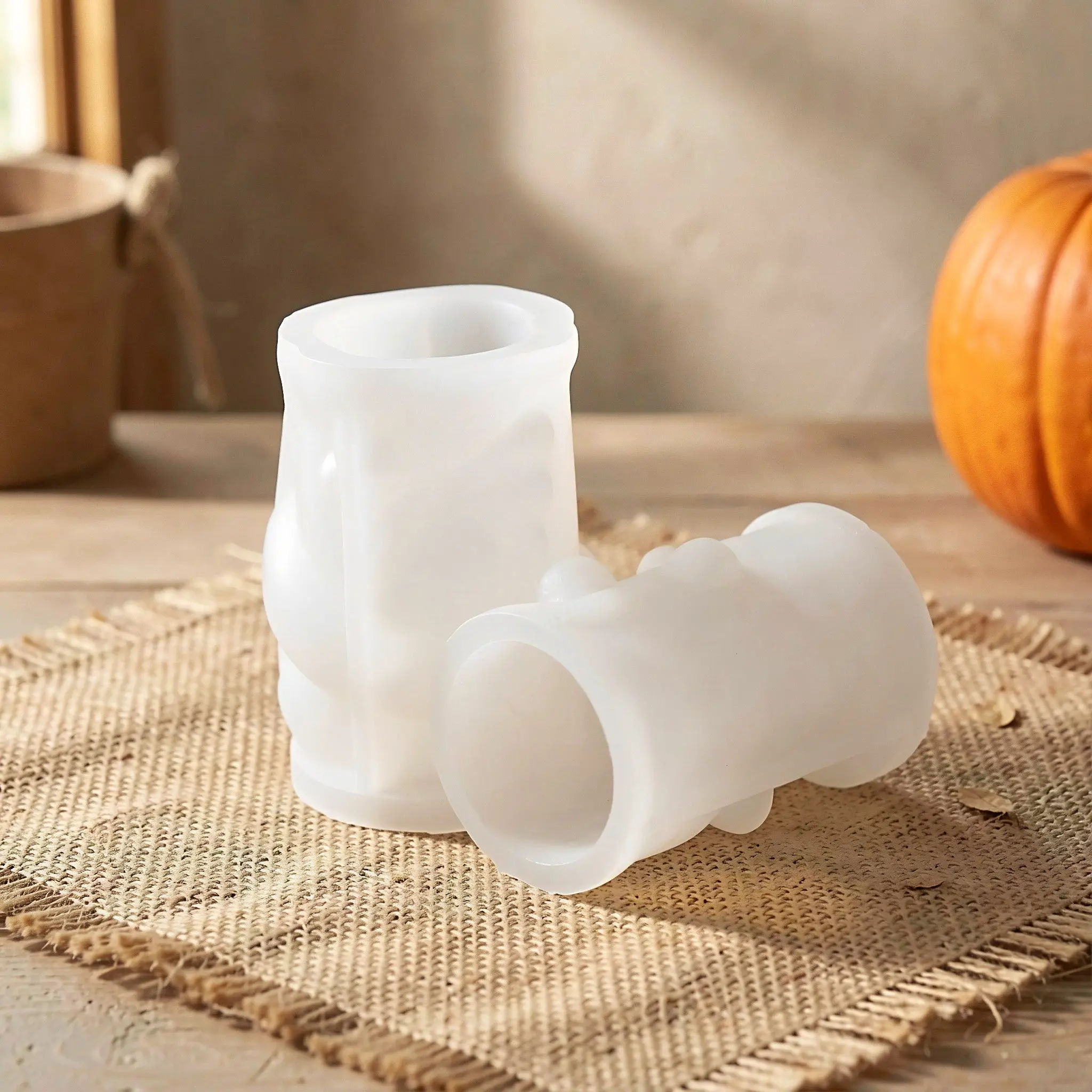 Halloween Silicone Mold Pumpkin Ghost Pattern Flexible Baking Candy Chocolate Ice Tray Kitchen Tool for Halloween Party