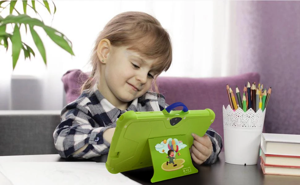 2024 New 5G WiFi 7 Inch Google Tablet For Children Learning Education Kids Tablets Quad Core 2GB RAM 32GB ROM Dual BOW Cameras