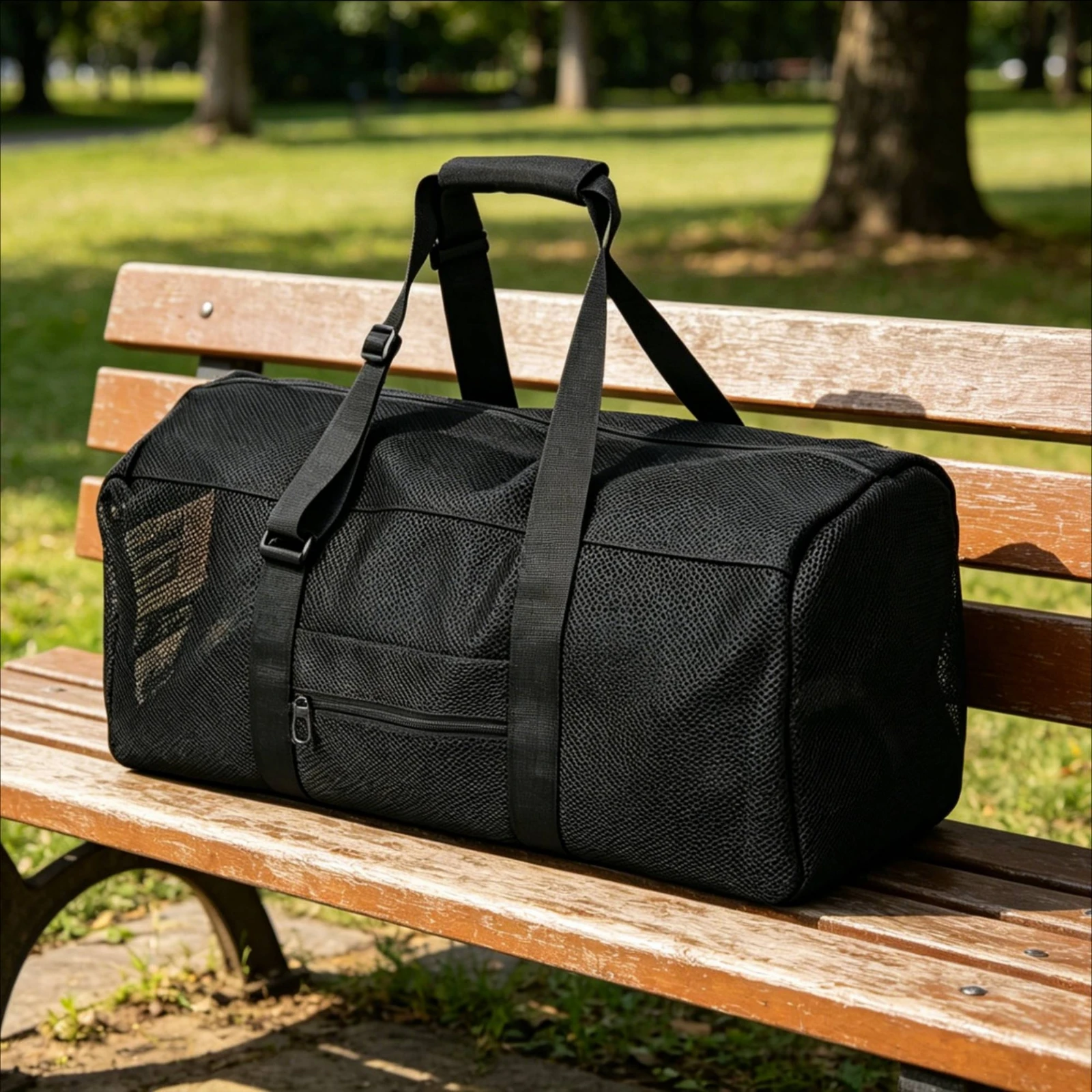 Training Storage Bag Sturdy Fitness Gym Bag Large Sports Duffel Multiple Pockets Exercise Gear Water Bottle Pocket