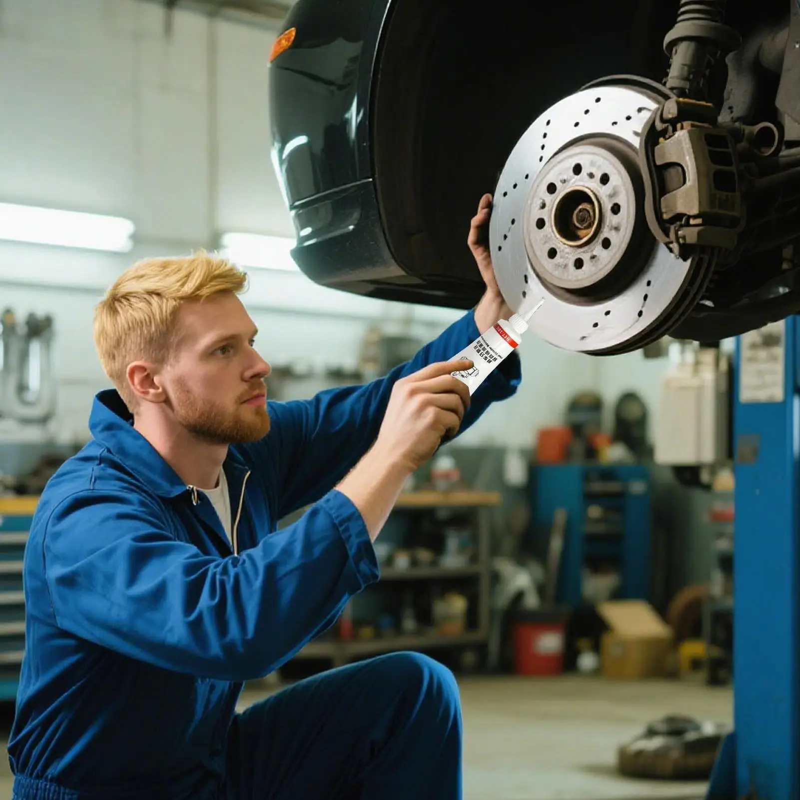 دبوس الفرامل الشحوم مقاومة للحرارة زيوت التشحيم لأجزاء دبوس الفرامل طويلة الأمد مقاومة للرطوبة تزييت فعال للسيارة السلس